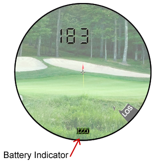 Leupold GX-1 battery indicator