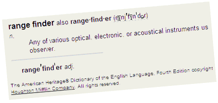 Range Finder definition