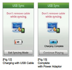 Figure 3 Golf Buddy Battery Charging Message